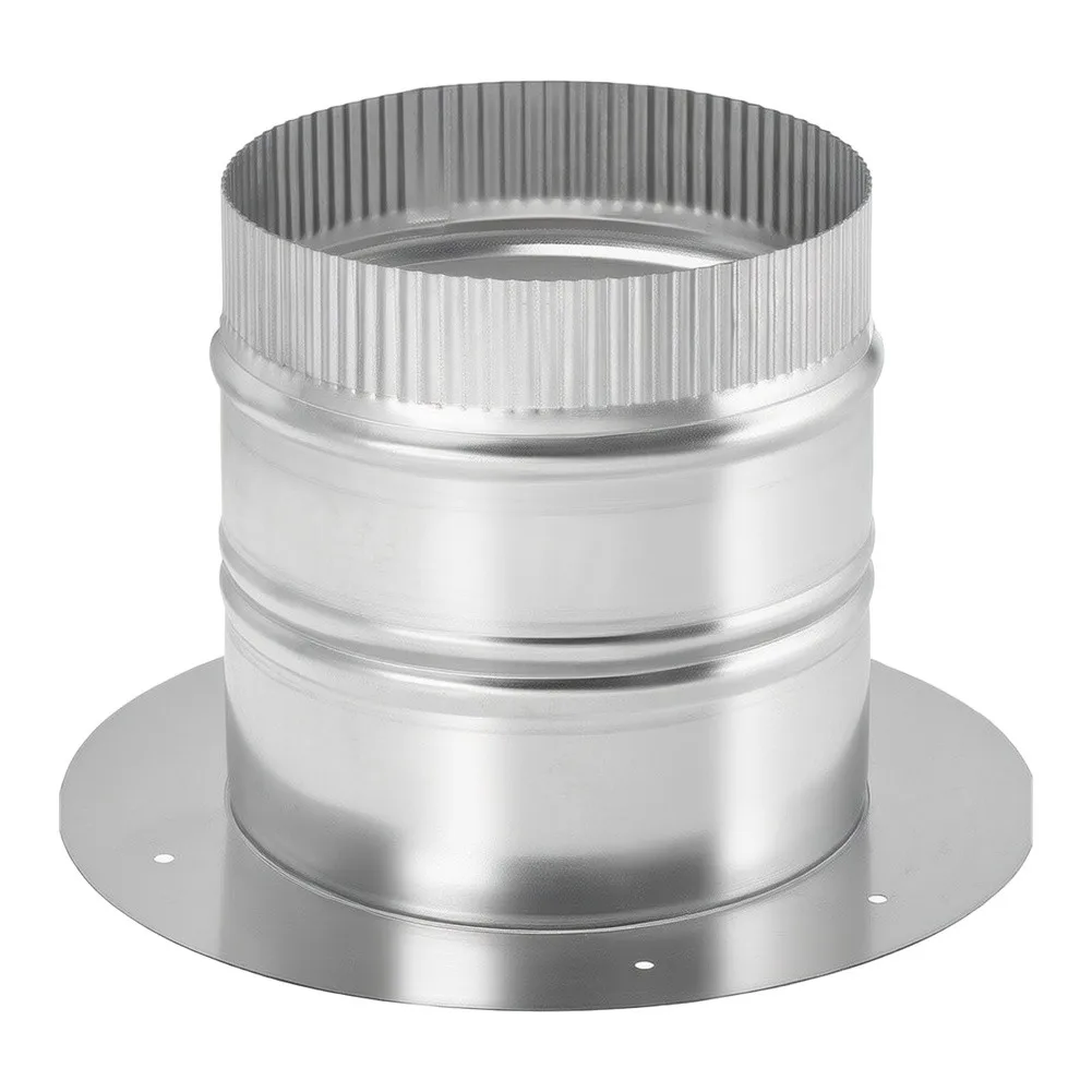 Galvanized Iron Duct Connector with Deep Insert Collar for 4 6 8 inch Ducts Used in Dryer Vent Bathroom and Kitchen Hood