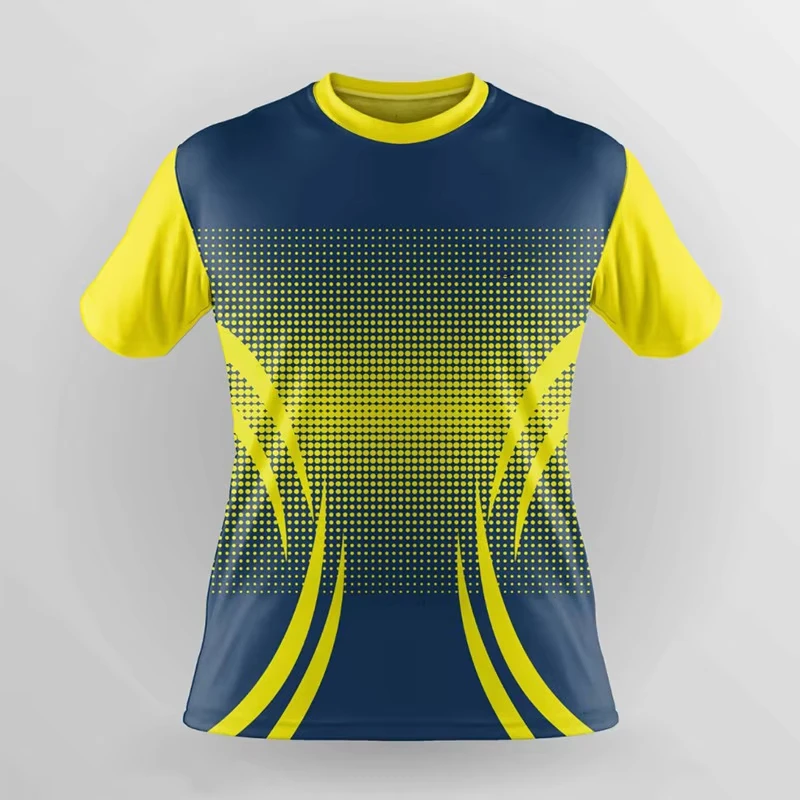 Quick-dry Sports T-shirts Simple Fashionable Casual Short-sleeved 3D Printed Loose and Breathable for Running Badminton - view 6