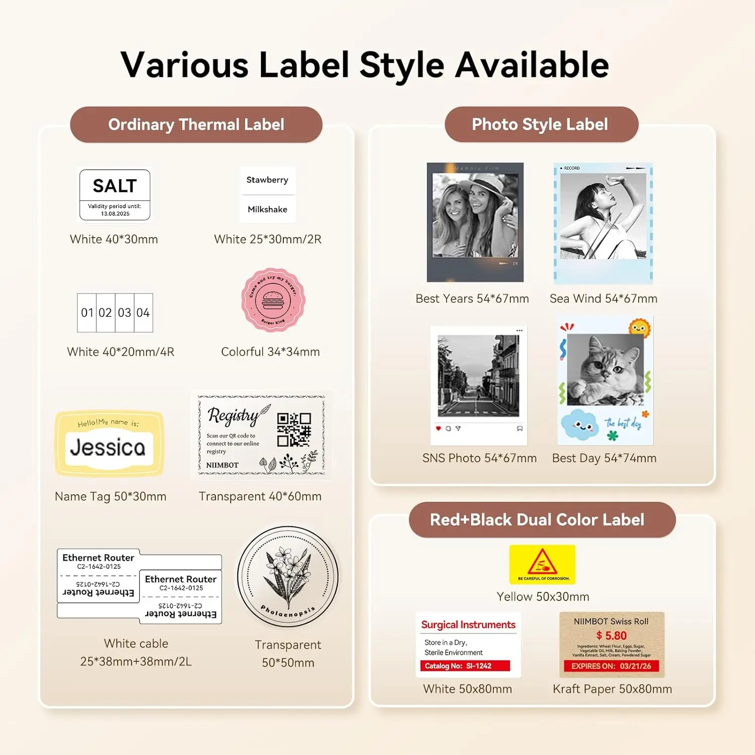 Niimbot B21 プロ写真プリンタミニサーマルプリンタ Bluetooth 20-50 ミリメートル写真粘着ステッカー家庭用/オフィス/ビジネス 300dpi