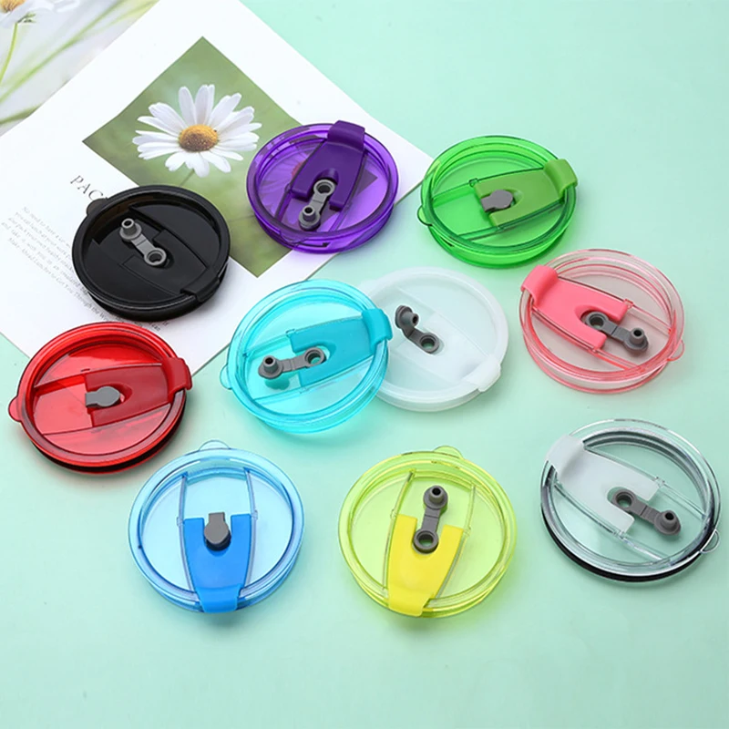 30Oz Sealing Bottle Cover Splash Spill Proof Plain Plastic Lids for Tumbler Cup Multicolor Thermos Cup Bottle Lids Spill-Proof