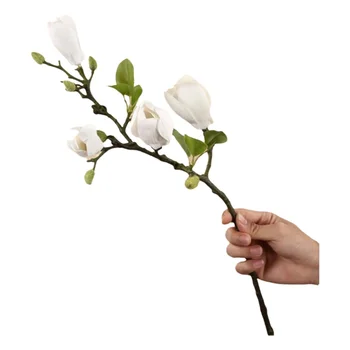 Artificial Flower Silk Magnolia Bouquet Diy Photo Props Wedding Bridal Bouquet Table…