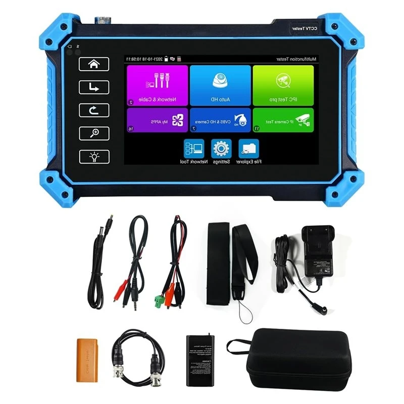 2026 New 8MP CVI TVI AHD Analog CCTV Test 8K IP Camera Tester With Poe, 5.4 Inch Touchscreen RJ45 Cable TDR Tester RS485 VGA