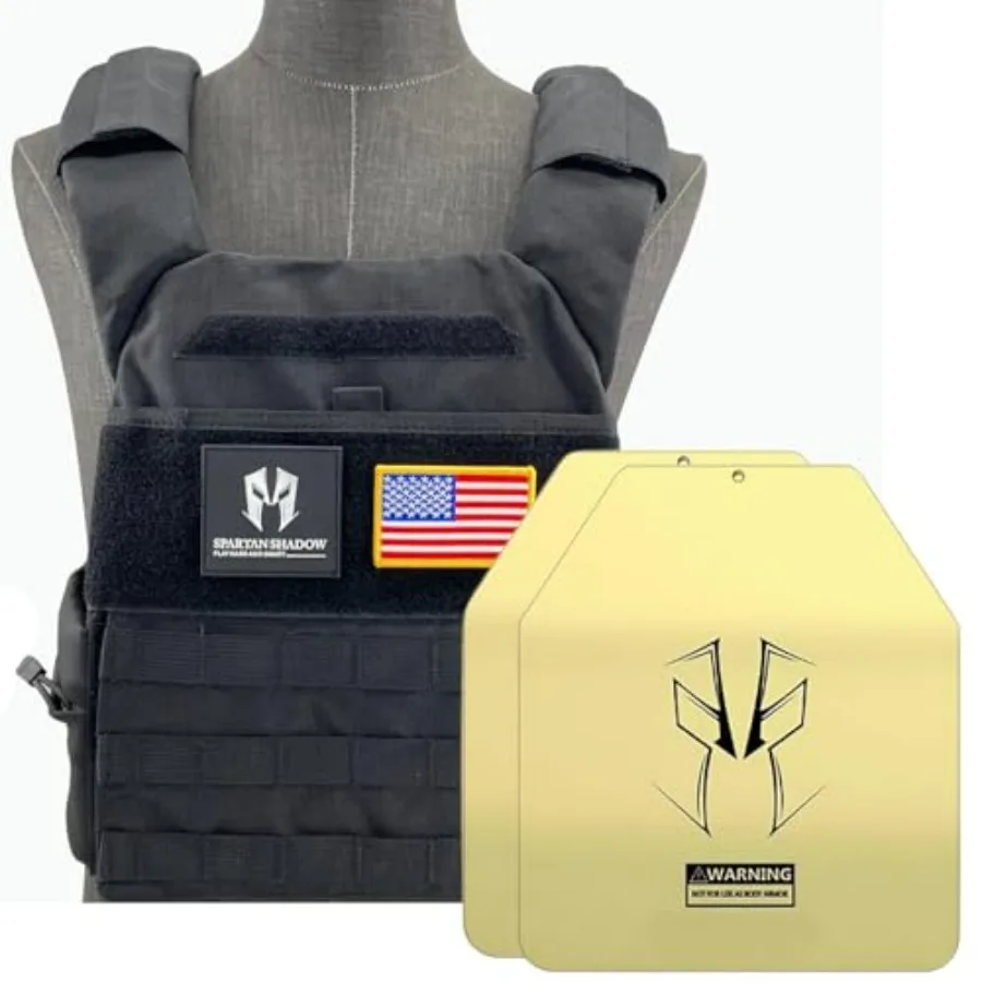 

Weighted Vest Men 20lbs with weights : Curved Weight Vest Plates Pair Included - 20 Pounds workout vest with phone pocket. 20lb