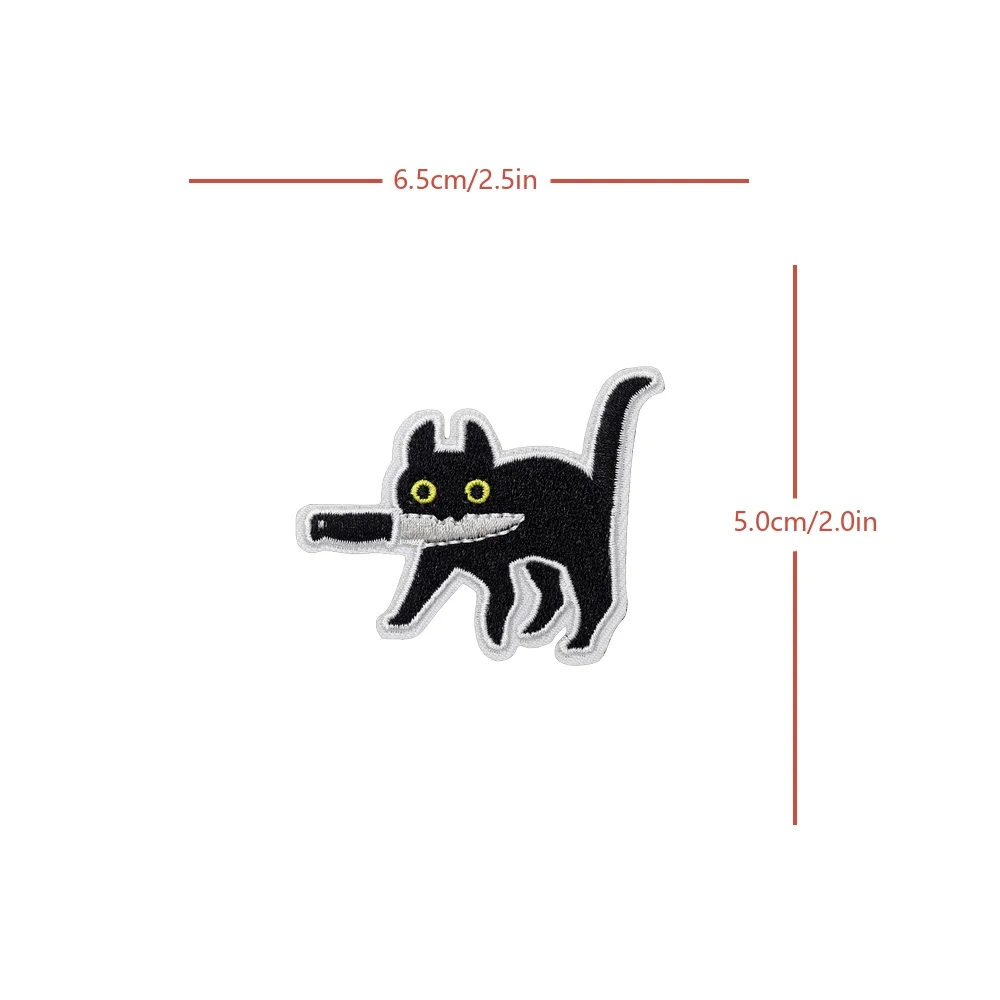 Parche de moral Assassin Cat bordado – Táctico velcro para MOLLE - imagen 3