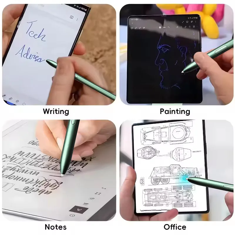 For Samsung Galaxy Tab S7 S7+ S7 FE 4096 Pressure Levels Touch Stylus Pen with Replaceable Nibs For Drawing