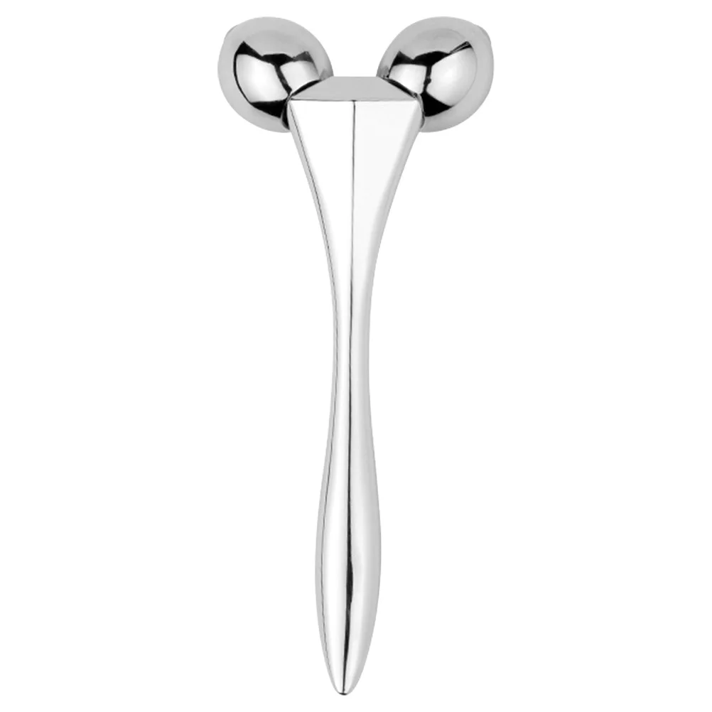 أسطوانة تدليك الوجه من سبائك الفضة المحمولة المضادة للشيخوخة أداة العناية بالبشرة لتخفيف الوجه والعين والتعب والتورم في السفر المنزلي