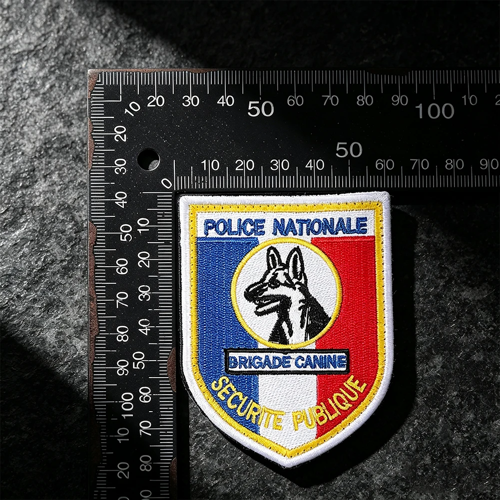 Bestickte Abzeichen für Diensthunde mit Hundepfotenabdruck, K9-Klettverschluss-Patch, Patrouille-Emblem, Etikett für den besten Freund – Detail 4