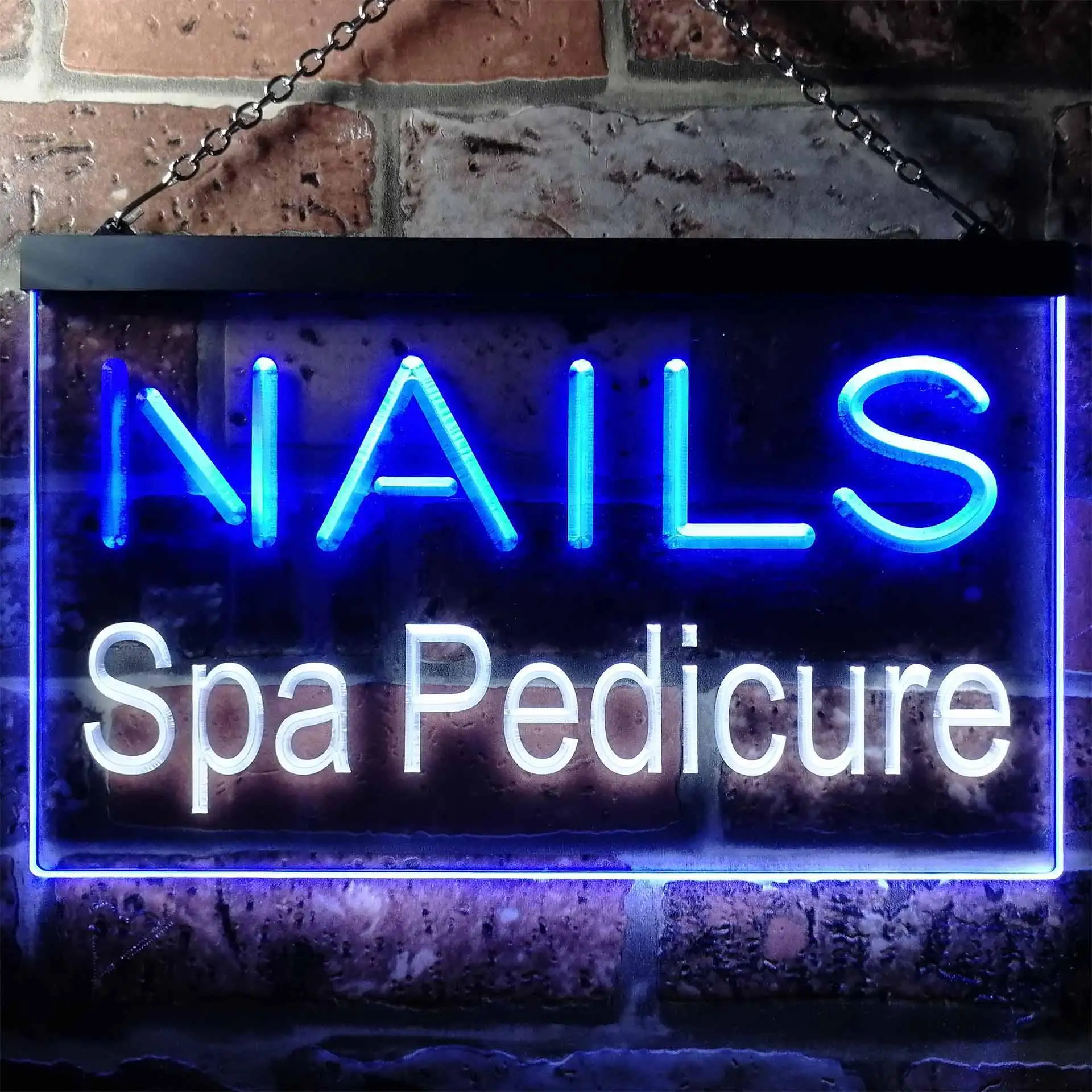 

NAILS. Spa Pedicure Dual Color Led Neon Sign st6-i0357