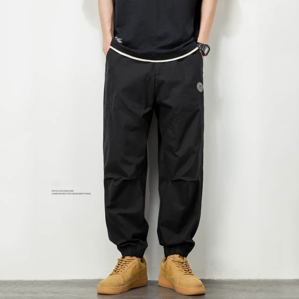 2026 Autumn Men's Casual Pants Navy Blue Trousers Outdoor Sports Loose Jogger Pants Korean Breathable Long sweatpants for Men