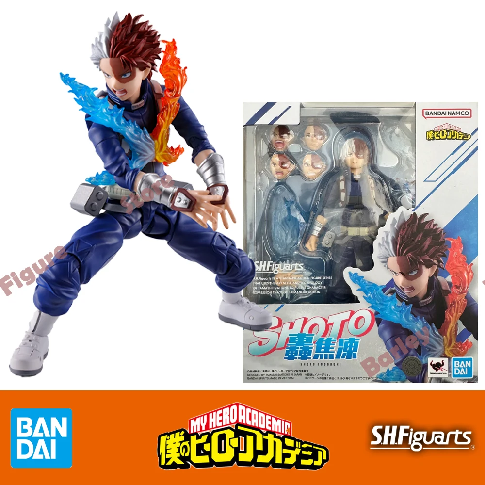 

Оригинальная фигурка BANDAI S.H.Figuarts SHF My Hero Academia Shoto Todoroki, аниме-фигурка, Коллекционная модель игрушки в штучной упаковке