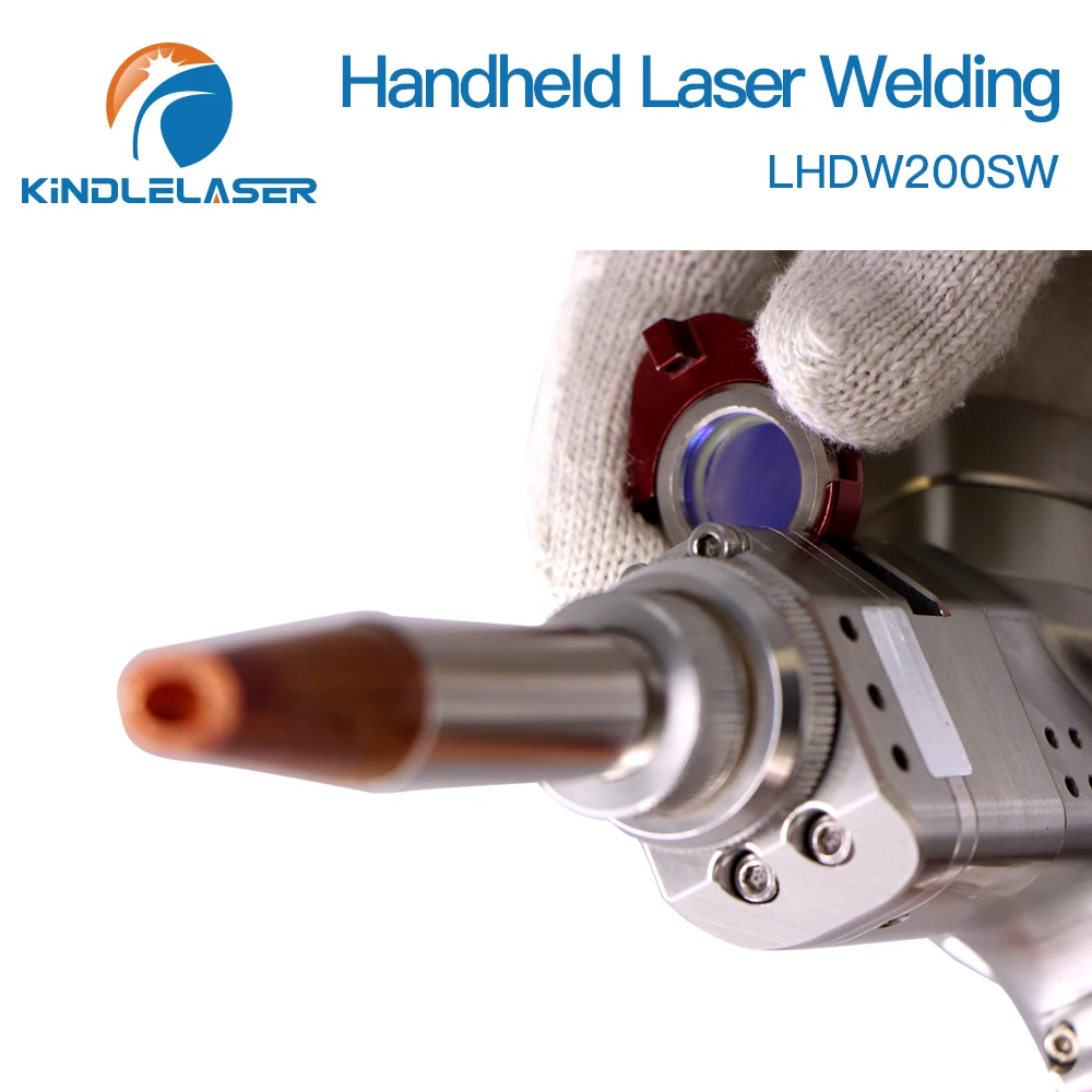 KINDLELASER 1064nm Ospri Hand-held Laser Welding Head LHDW200S 0-2kW with QBH Connector Single Axis Swin for Fiber Laser Machine