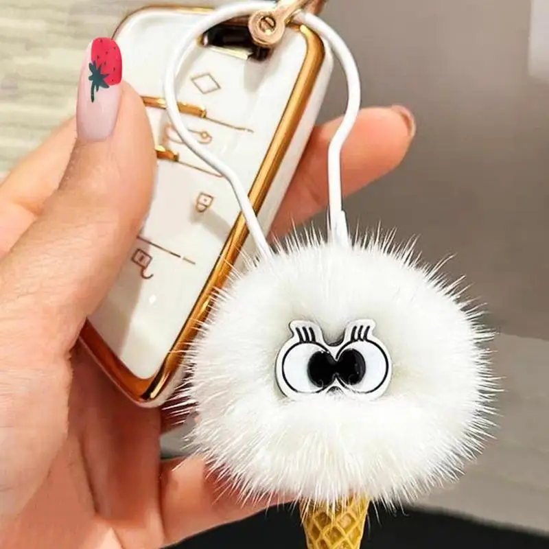 Plush Ice Cream Keychain Kids Keychain Car Keychains Pendant Adorable Keychain Adorable Bag Pendant Ice Cream Keychain Plush Bag