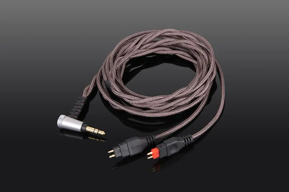 3.5mm OCC NYLON Audio Cable For Sennheiser HD6XX HD58X HD565 HD265 HD414 classic HEADPHONES