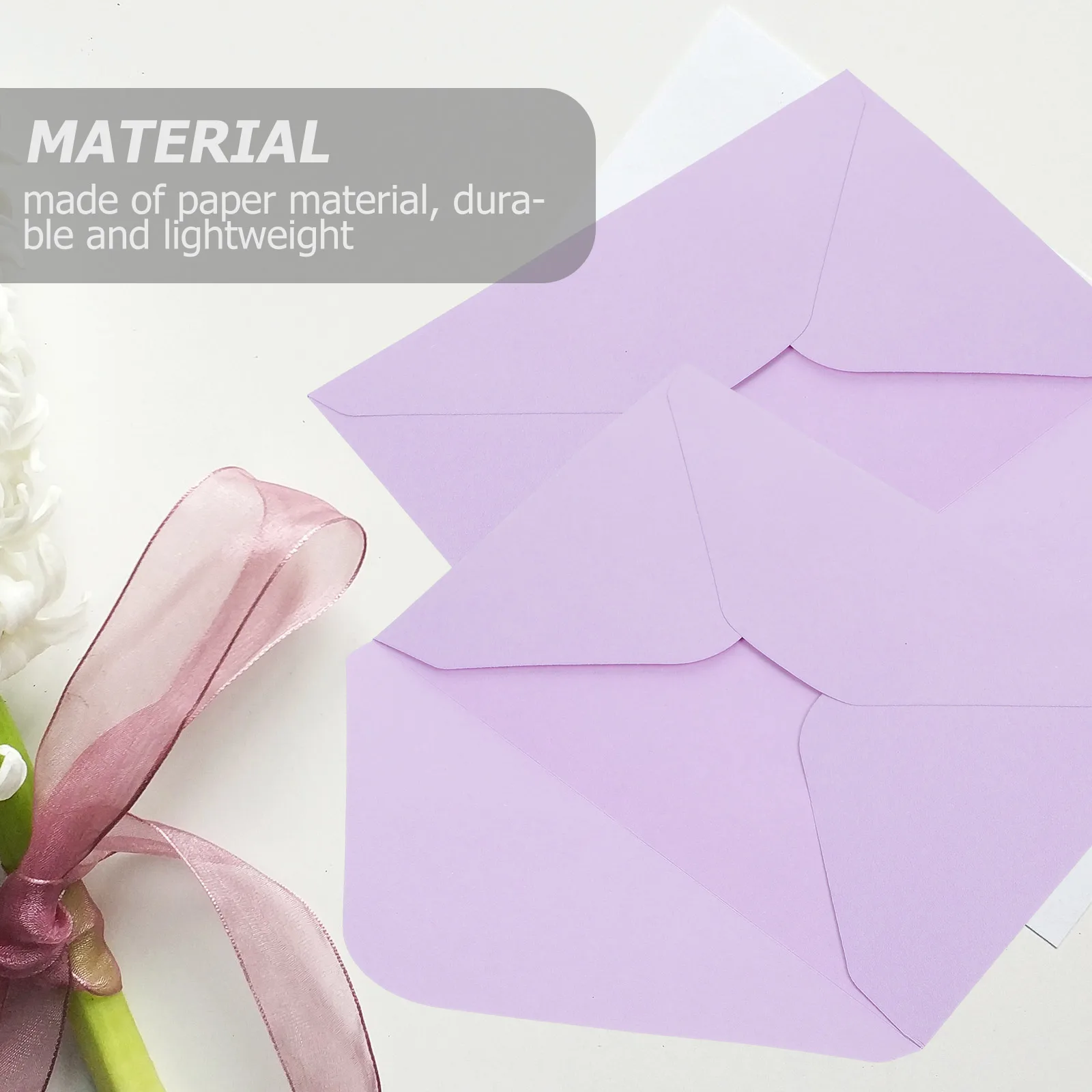 

50pcs Invitation Envelopes Blank Wedding Party Celebration Cards Gift Letters Students Wrap Holidays Events Photos Statements
