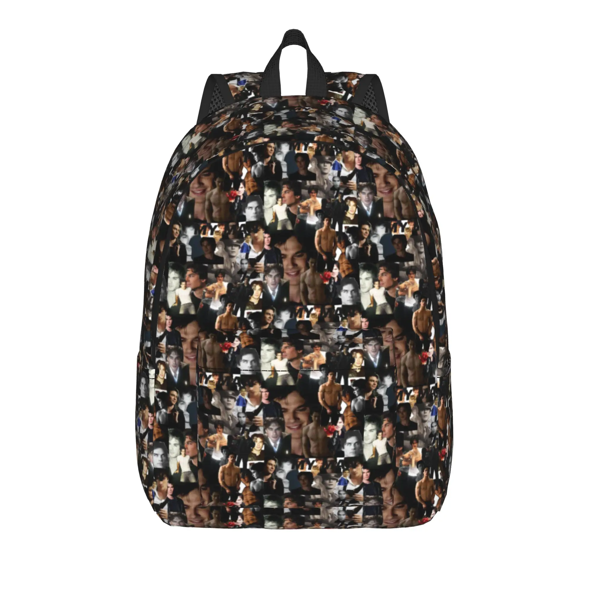 The Vampire Diaries Resuable Movie Backpack Youth Damon Salvatore Large Backpacks Pretty High School Bags High Quality Rucksack