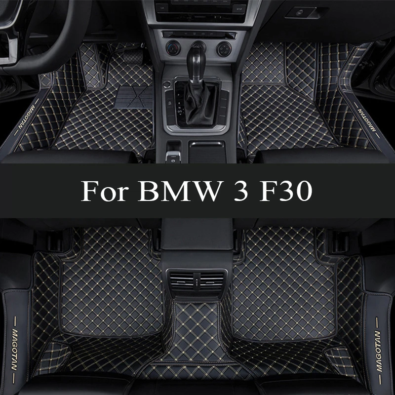 Car Floor Mats For BMW 3 F30 325i 330i 320i 318i Five Doors 2013 2014 15 16 17 18 19 Foot Pads Carpet Cover Interior trunk mat