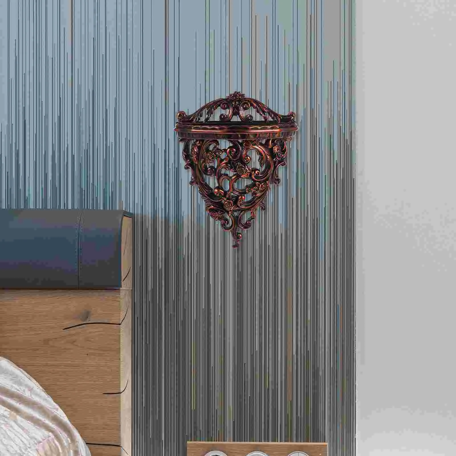 Wall Hanging Living Room Decorations Shelf Metal Color NX0182A S Compact High Strength Wear Resistant Multi Functional Storage