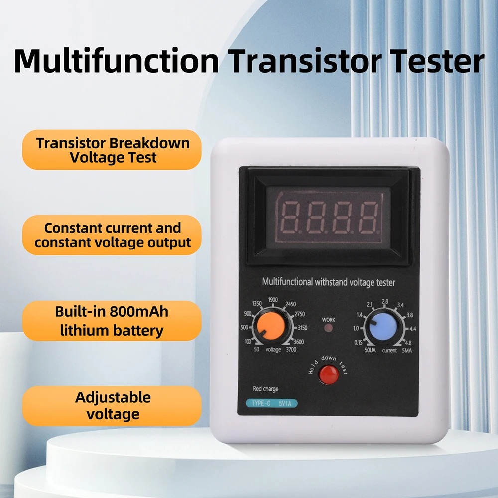 0–3700V IGBT Tester Transistor Withstand Voltage Tester  Constant Voltage Constant Current Diode /Triode MOV LED Voltage Tester