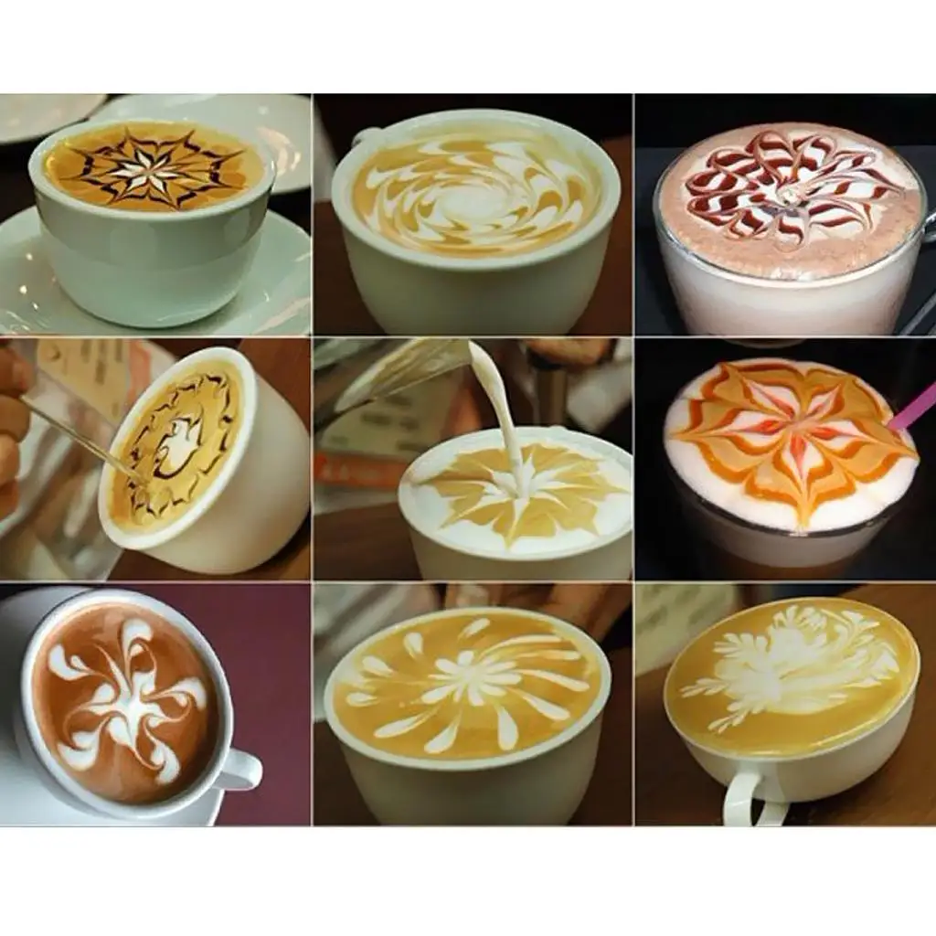 금속 바리스타 카푸치노 에스프레소 장식, ol - 5.3 인치 길이