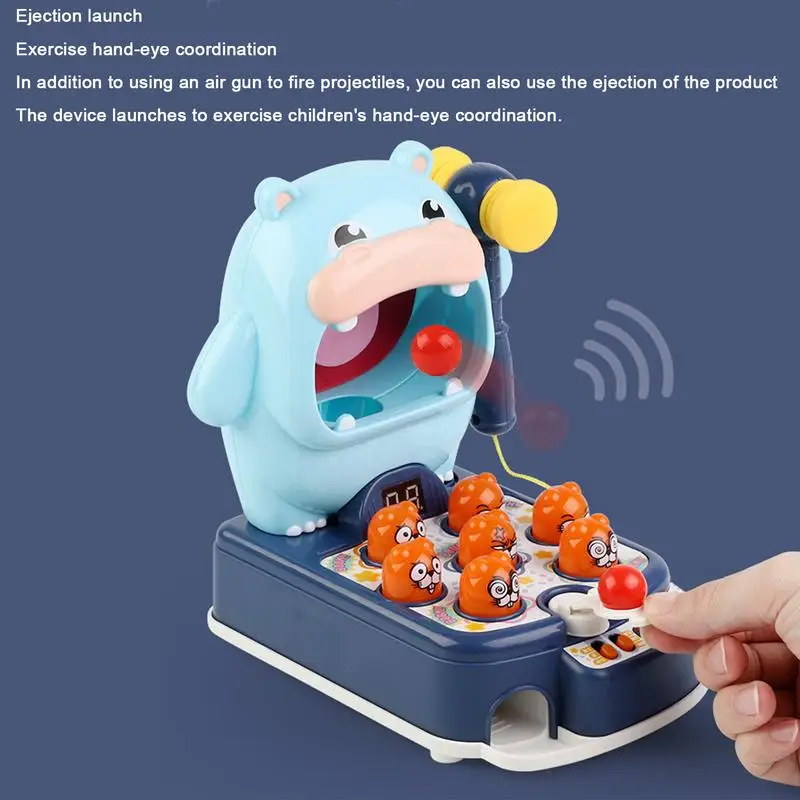 Electronic Bubble Pop Game Cartoon Quick Push Toy With Light Portable 2 Modes Fidget Toy Music Fast Push Toy For Home