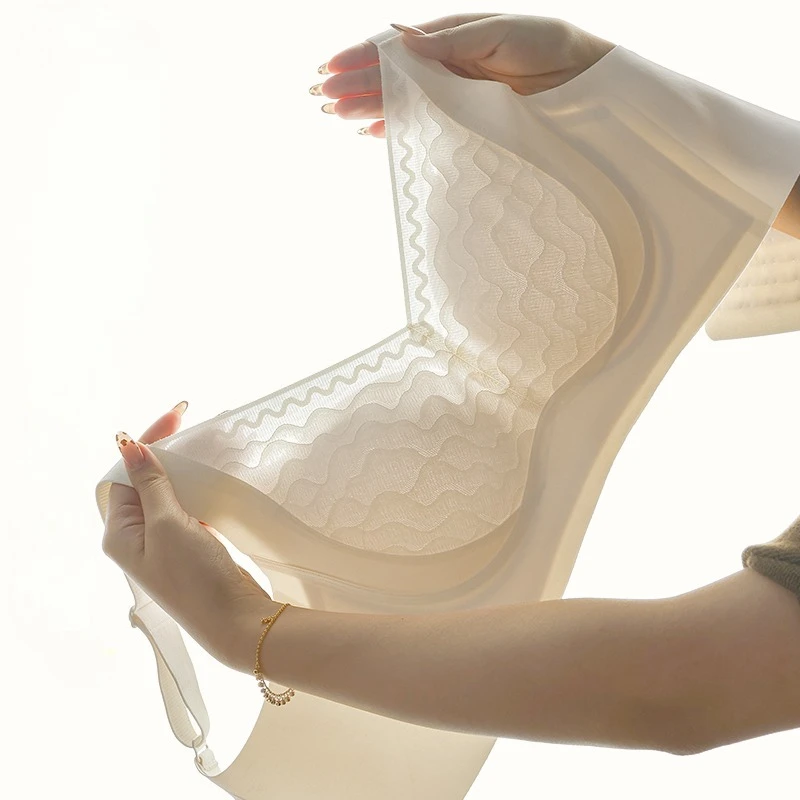Высококачественные летние тонкие большие груди больших размеров, небольшой бюстгальтер, массажная чашка, регулируемое антипровисающее нижнее белье, женская вторичная грудь
