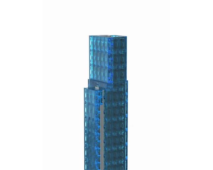 MOC-127520 1702 parts Central Park Tower 1:800 Scale building block model for kids gift