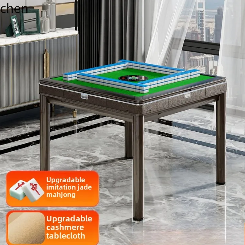 HYS bass mahjong machine automatic dining table dual-purpose mahjong table light luxury simple wind roller