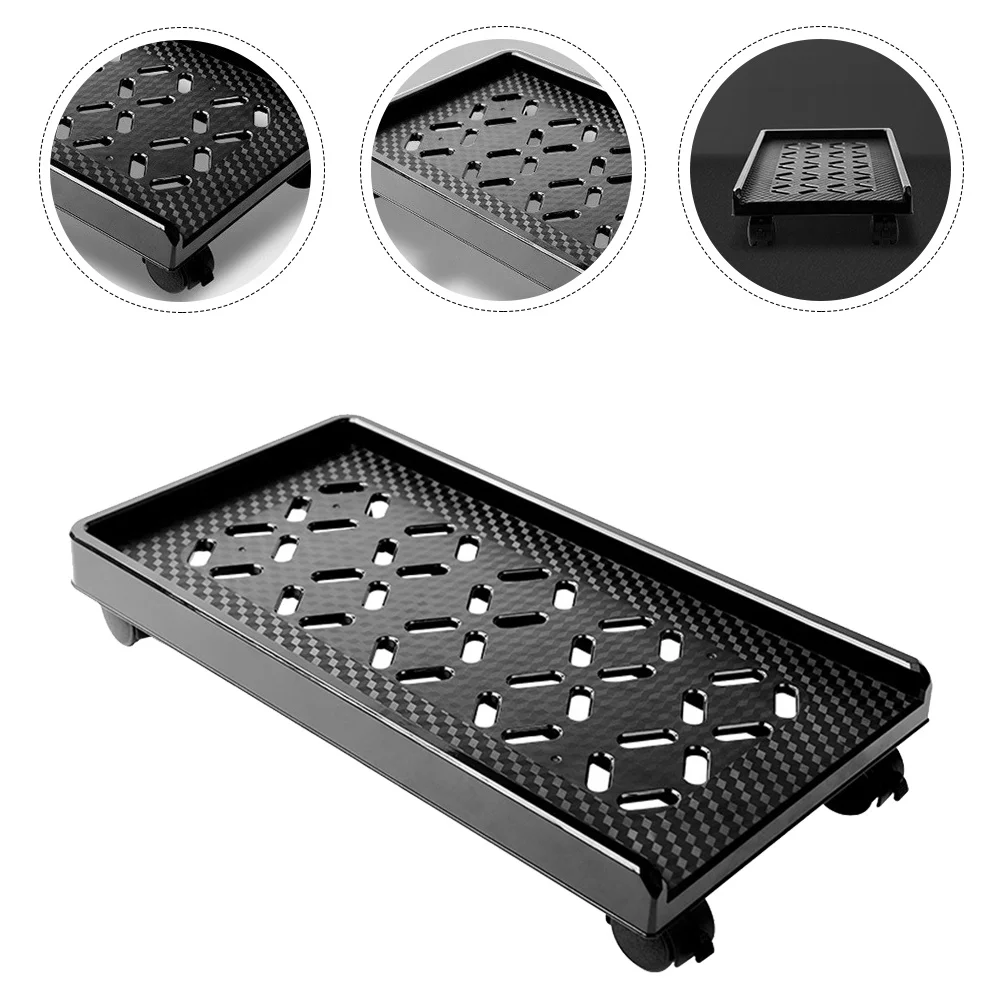 Support de tour d'ordinateur Mobile CPU, 1 pièce, 5 trous rayonnants, roues de Base renforcées, support de frein CPU, boîtier d'ordinateur