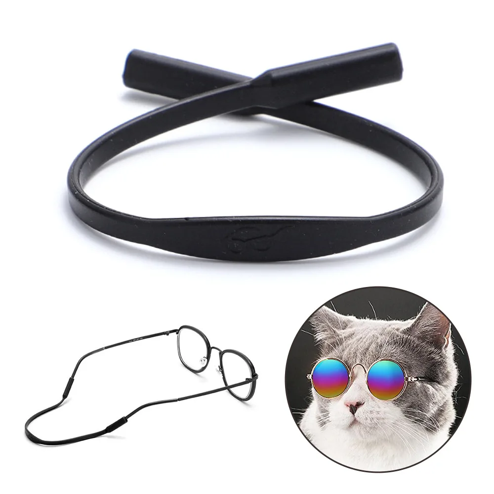 Hundebrille Haustier Vintage Runde Brille Katzenzubehör Welpenfotos Requisiten Dekorationen für Hunde Reflexionsbrille Brille – Detail 4