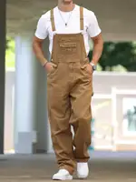 Mono vaquero de cuatro estaciones para hombre, tipo suelto, estilo informal de moda diario, pantalones con tirantes para ropa de trabajo callejera
