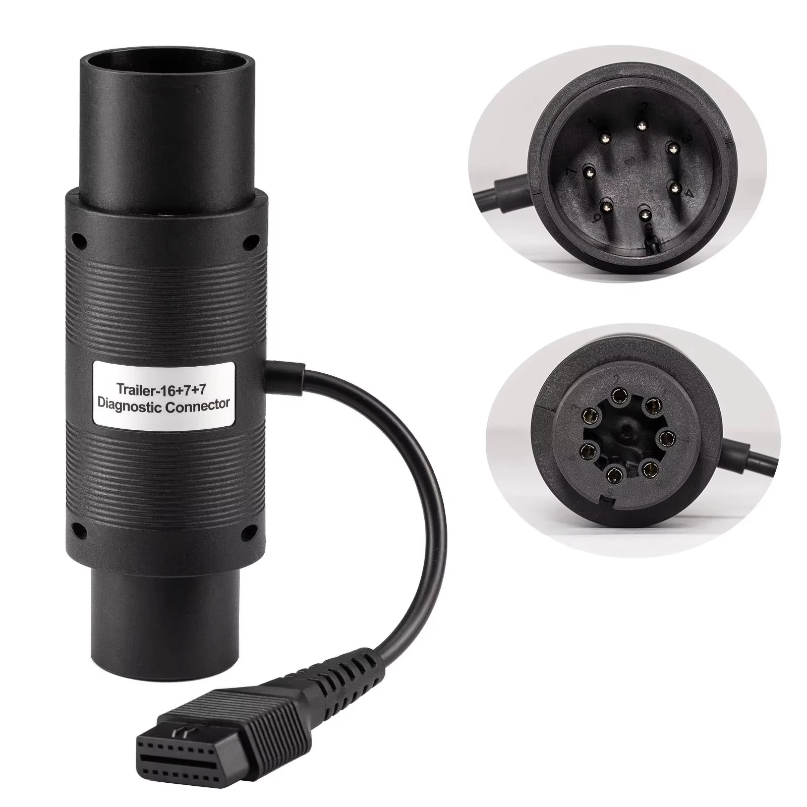 LAUNCH DBScar Trailer-16+7+7 Diagnostic Connector + X431 24V CAN Adapter Extension Module TEBS-E Diagnose Car Accessories 4