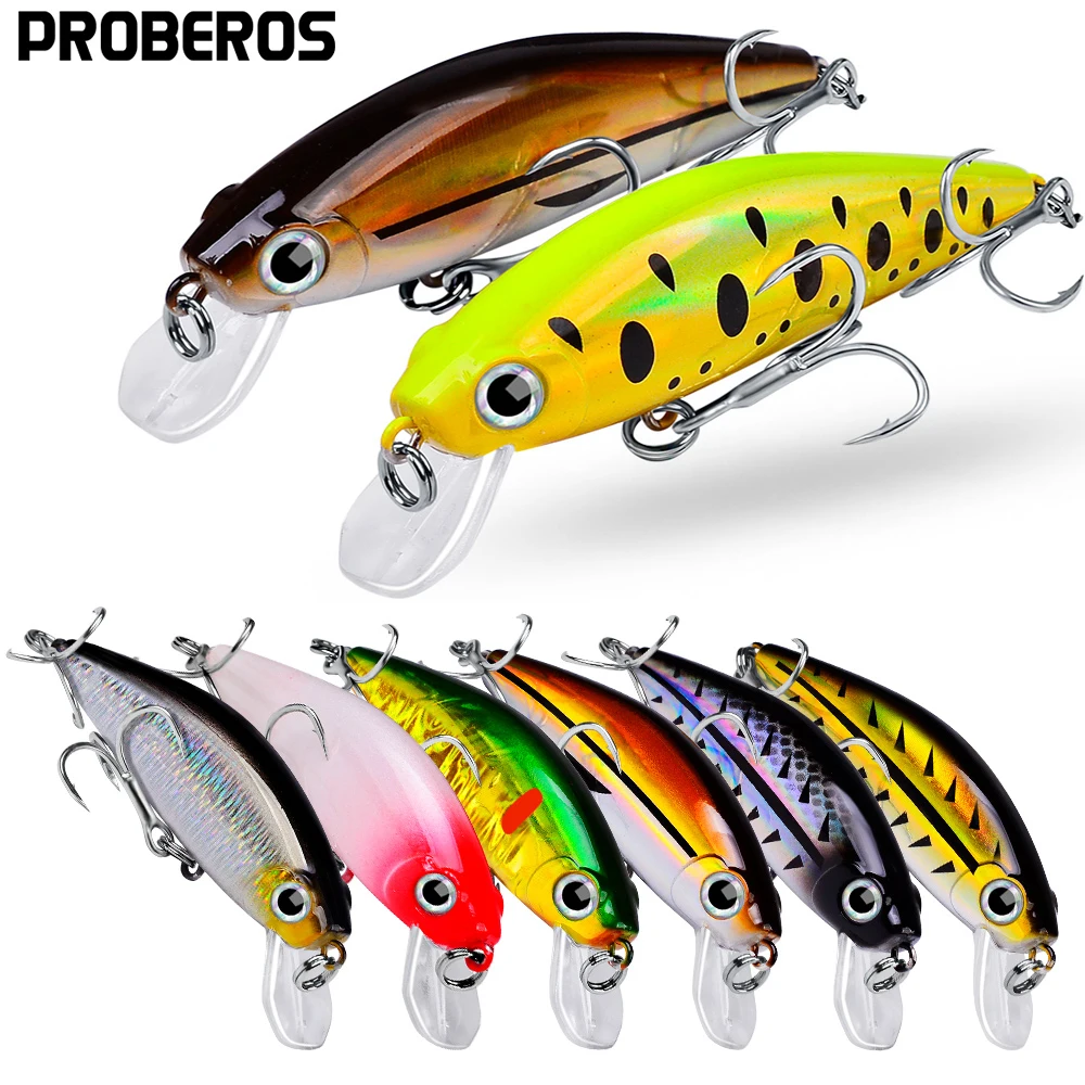 PROBEROS 1pc Bionic Minnow Plastic Wobbler Jerkbait,11g/8cm Artificial Hard Fishing Lure,Outdoor fishing tackle