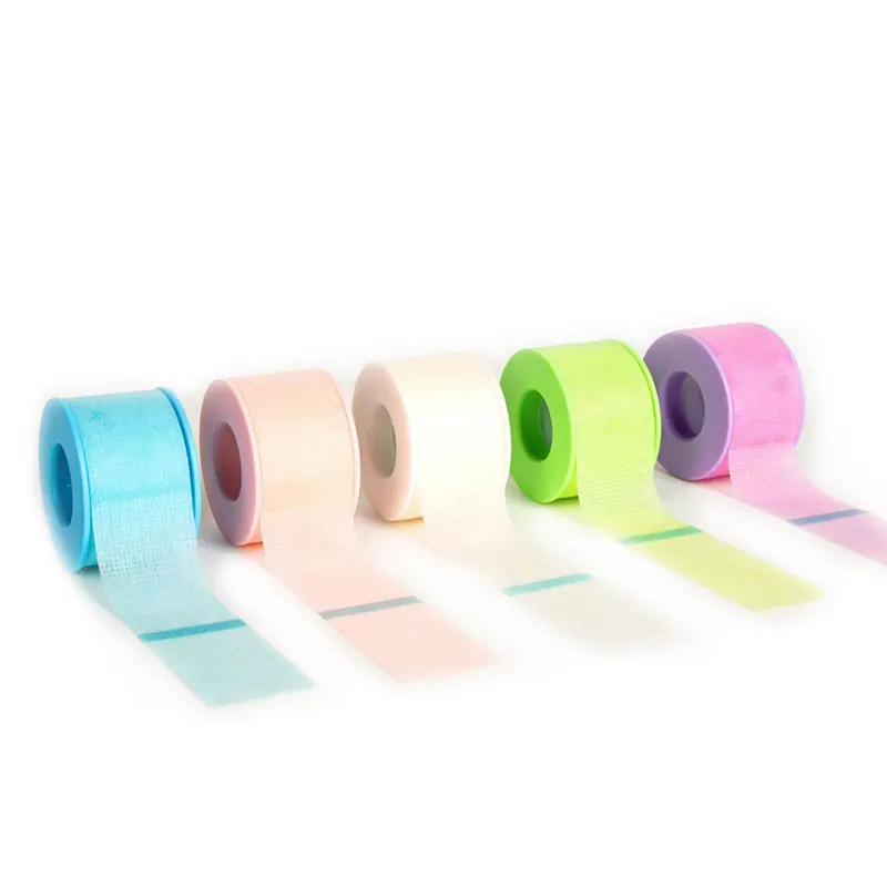 Nastro per estensione ciglia in gel di silicone sotto toppe per cuscinetti per gli occhi Strumento per ciglia per trucco con nastro per pelle microporoso resistente e sensibile traspirante