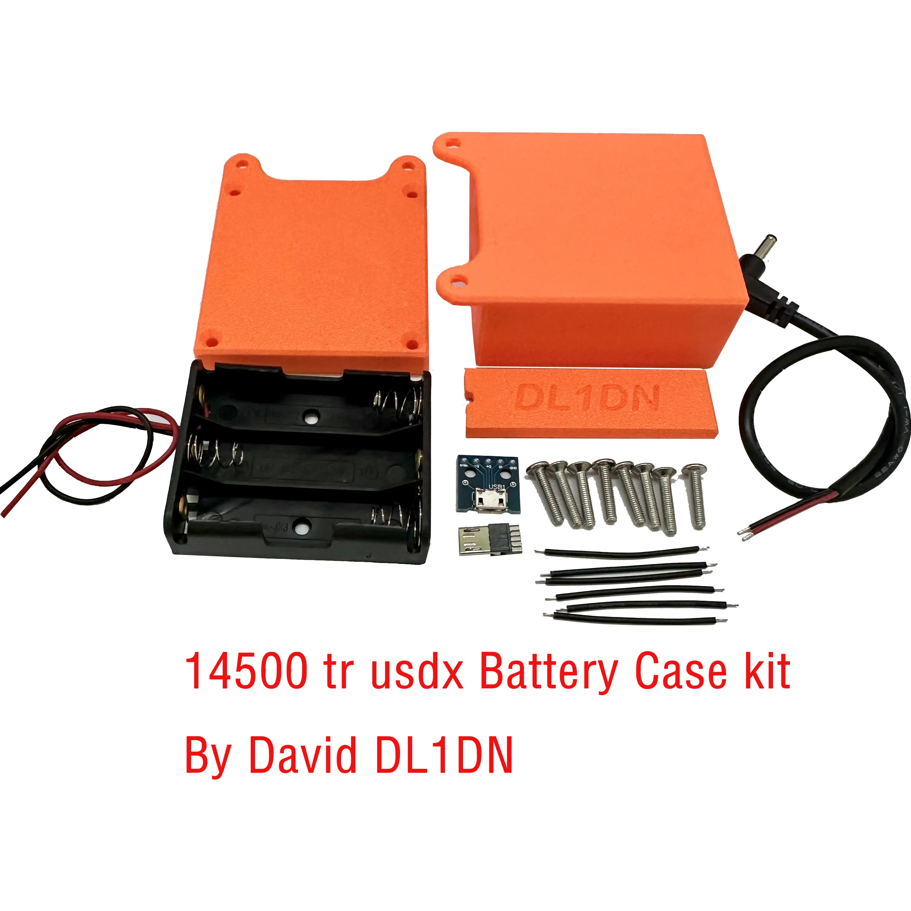 tr uSDX usdx transceiver External Battery Case kit By David DL1DN 14500