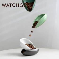watchget Coffee Beans Dosing Cup Coffee Dosing Tray Ceramic Dosing Vessel Loose Leaf Tea Vessel Single Dose Measuring Tray