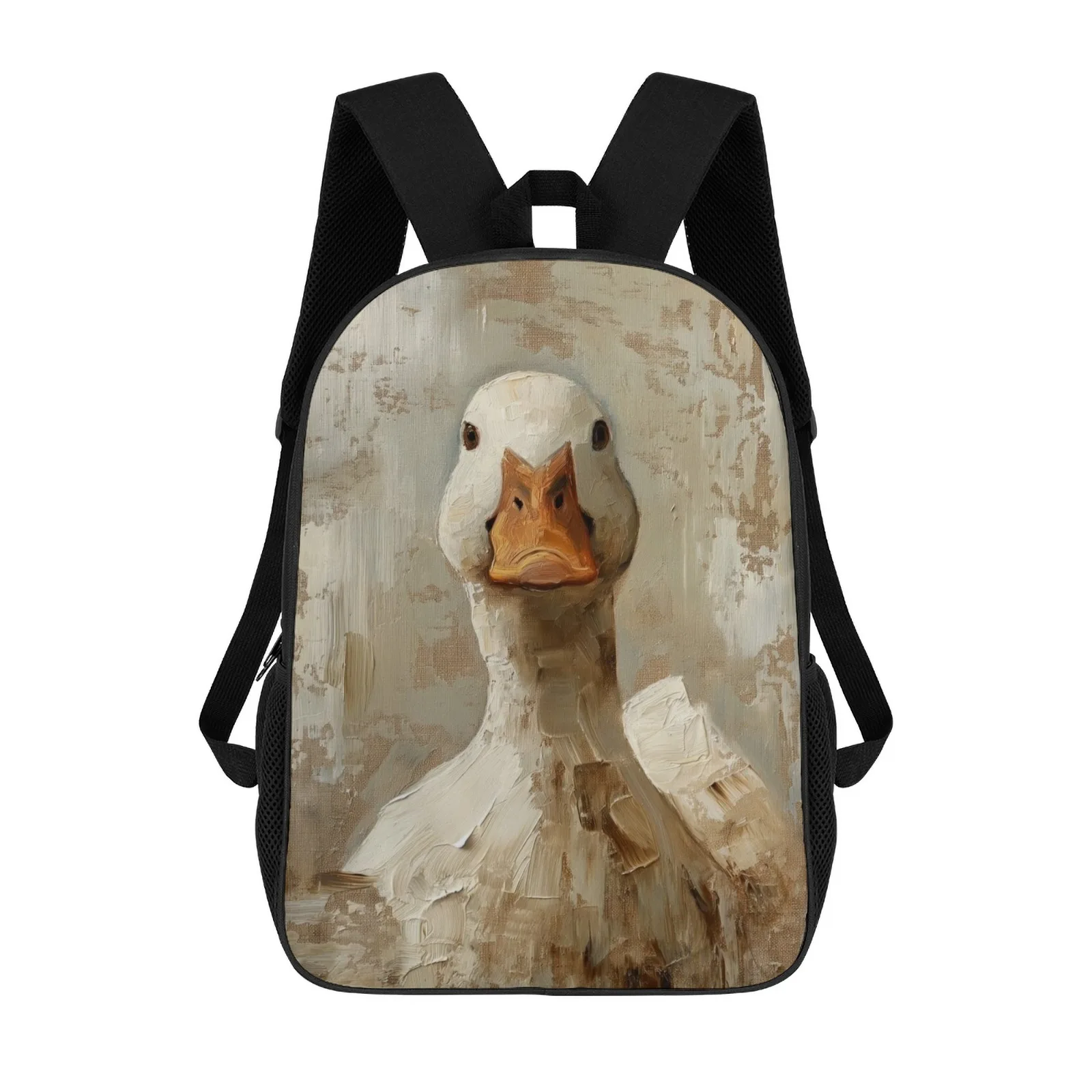 

Duck Cute Painting Sac A Dos Printed School Backpacks For Teenagers School Teenager'S Backpack 17 Inch School Backpack Bag