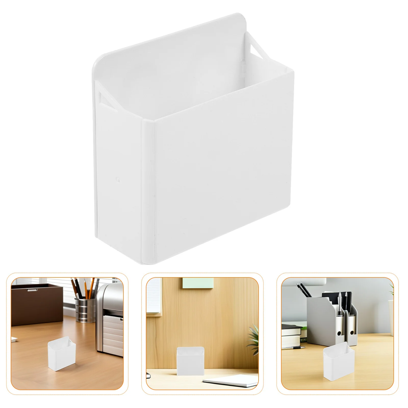 

3 Pcs Suction Cup Stationery Storage Box Pencil Holder Whiteboards for Glass Tiles with Marker Multifunctional