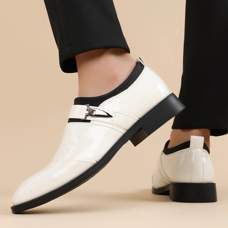 

Classic Men Dress Shoes Luxury Oxfords Leather Shoes for Men Business Casual Loafers Quality Plus Size Men Wedding Formal Shoes