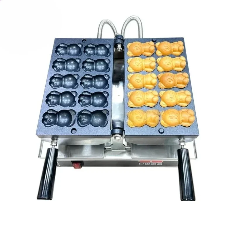 

For Mini Panda Multifunctional Bear Waffle Mini Cake Maker Walnut