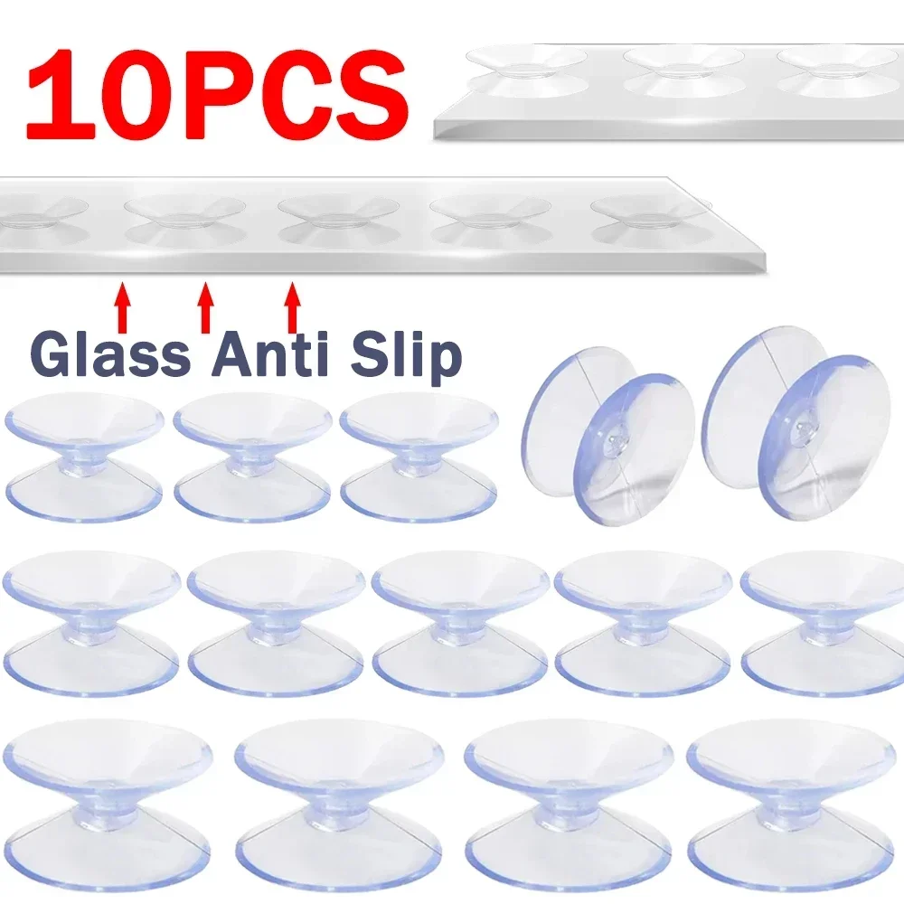 15/10/5PC Double-sided Suction Cup Transparent Vacuum Suckers Self-adhesive Non-slip Suckers Glass Table Car Window Soap Holder