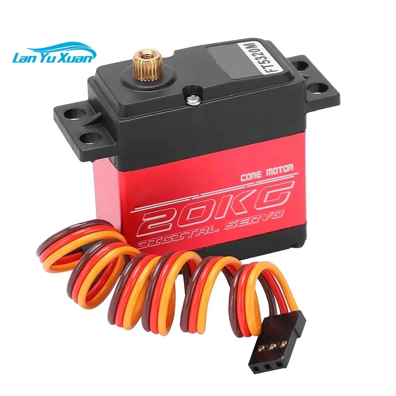 FT5320M 7.4V 20KG 180 Degree Metal Gear Digital Robot Servo for  RC Cars 1/10 RC Crawler Toys Plane DS3218 Robotics Education