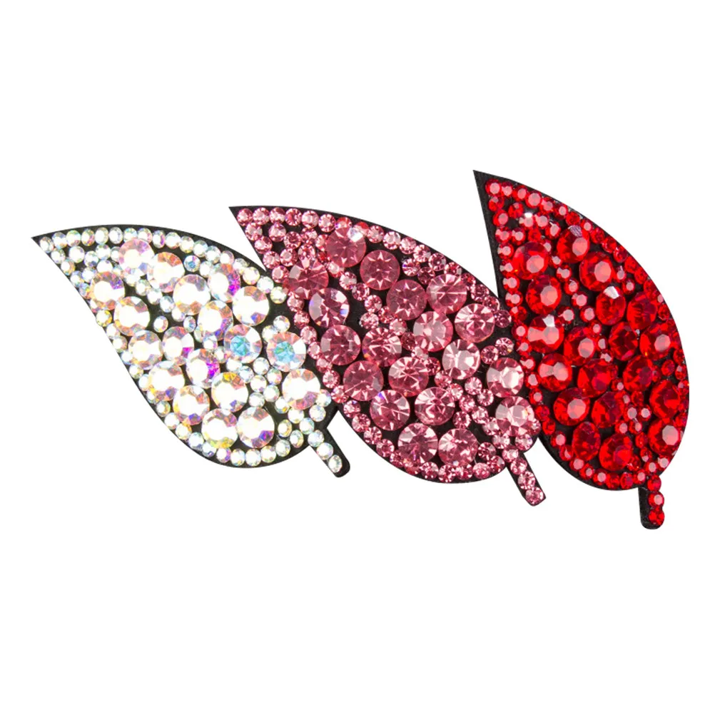 

Water Rhinestone Leaf Hair Clips Styling Clip For Women Party Headdress Crystal Hairpin Accessory