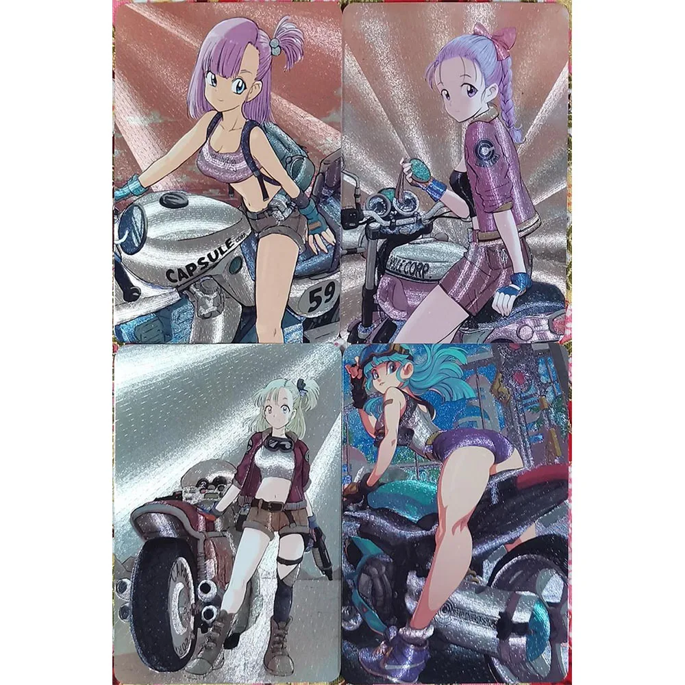 Bulma Android 18 Chichi Anime Dragon Ball DIY ACG Sexy Big Sister Collectible Cards Boy Game Toys Christmas Birthday Present