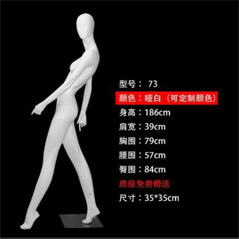 Plastic Full Female Sewing Cloth Mannequin, Body Dummy Model, Iron Plate Base, Props Display, Clothing Store, E081