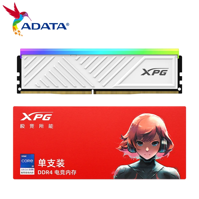 

100% оригинальная память ADATA D35G DDR4 RGB 8 ГБ 16 ГБ 3600 МГц 3200 МГц RGB Memoria RAM с одним U-DIMM радиатором игровая memoria ram ddr4