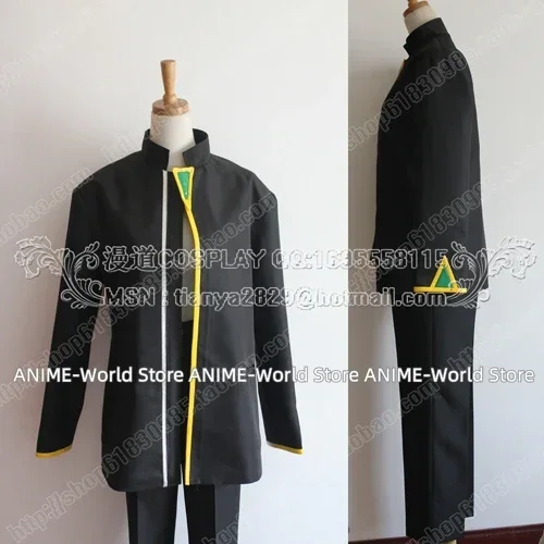 Anime Gendo Ikari Cosplay Costume Top+pant Black Western Suit Custom size Any Size Wig view 4