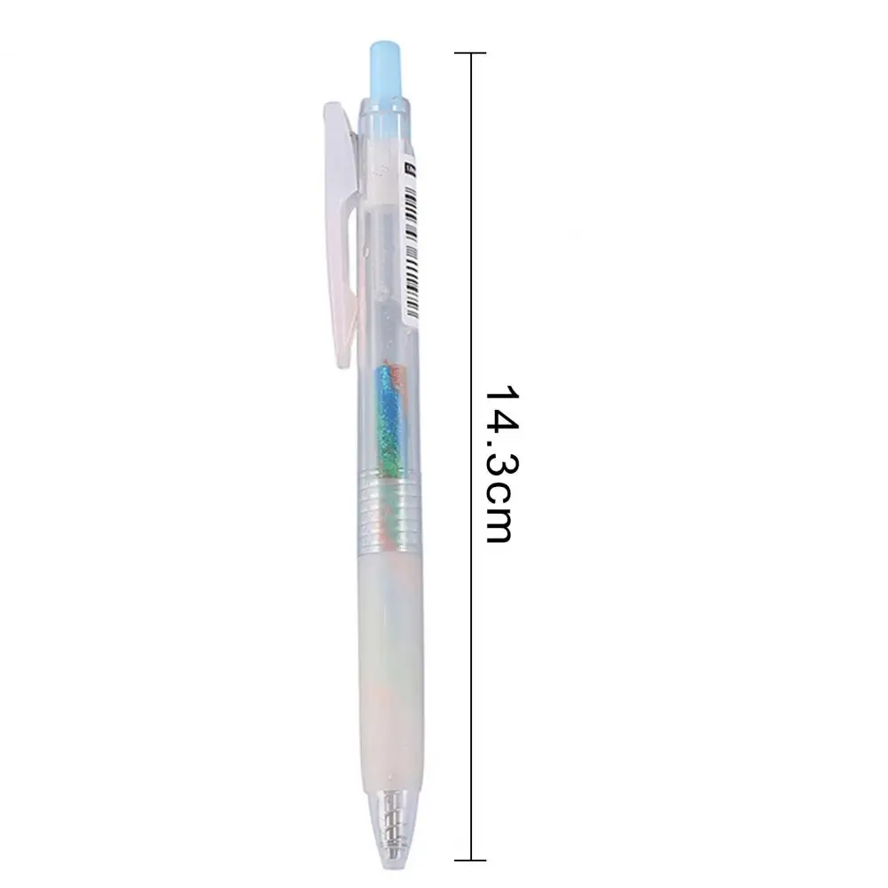 Juego de bolígrafos de Gel con purpurina de colores vibrantes, bolígrafos de Gel con gradiente de arcoíris para colorear, álbumes de recortes, bocetos, diario, suministros escolares, 6 piezas