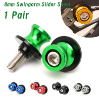 For Kawasaki Z650 Z800 Z900 Z1000 Sx ZX6R ZX10R Ninja 650 400 Versys Swingarm Spool Slider Stand Screw M8 Motorcycle Accessories