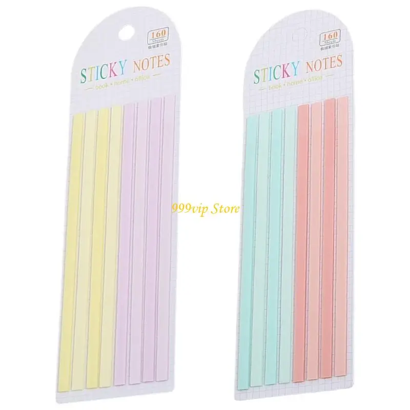 C90C Long Strips Tabs for Notebooks, Writable and Repositionable Index Tabs Book Tabs Flags Adhesive Page Markers