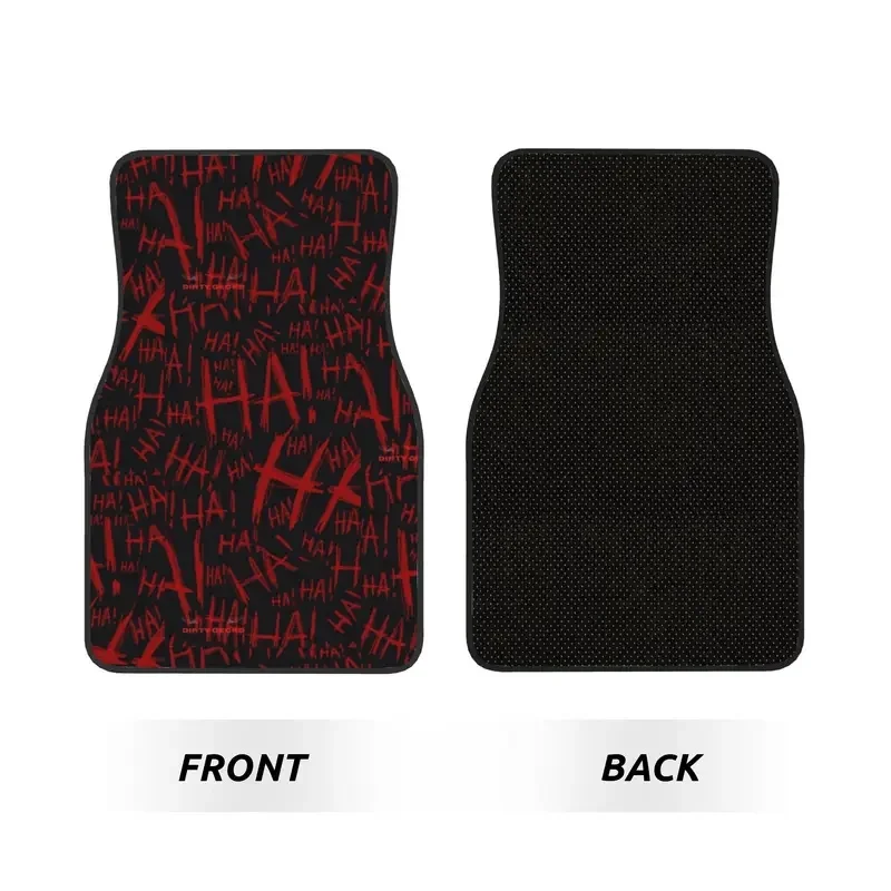Car Floor Mats 4 Pcs Crystal Velvet HAhaha Universal Front Rear Foot Mats Non-Slip Carpets Rugs  Pieces Auto